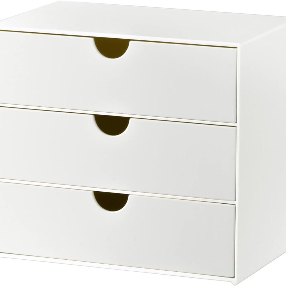 3-Drawer Vanity Organizer, Compact Storage Organization Drawers Set for Cosmetic